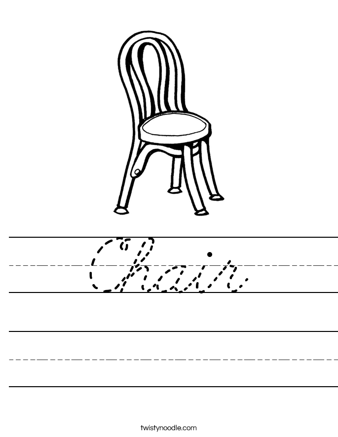 Chair Worksheet