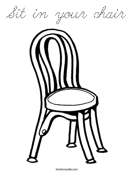 Chair Coloring Page