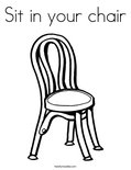 Sit in your chair Coloring Page