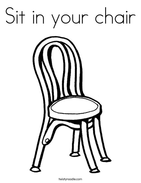 Chair Coloring Page