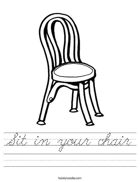 Chair Worksheet