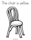 The chair is yellow.Coloring Page