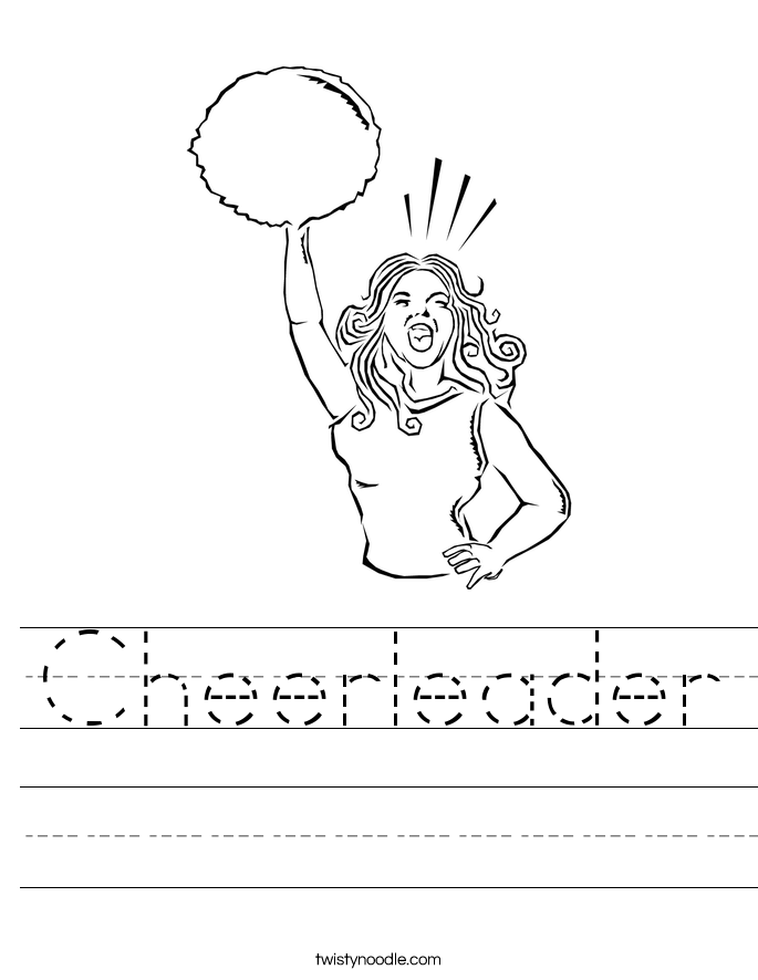 Cheerleader Worksheet