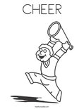 CHEER Coloring Page