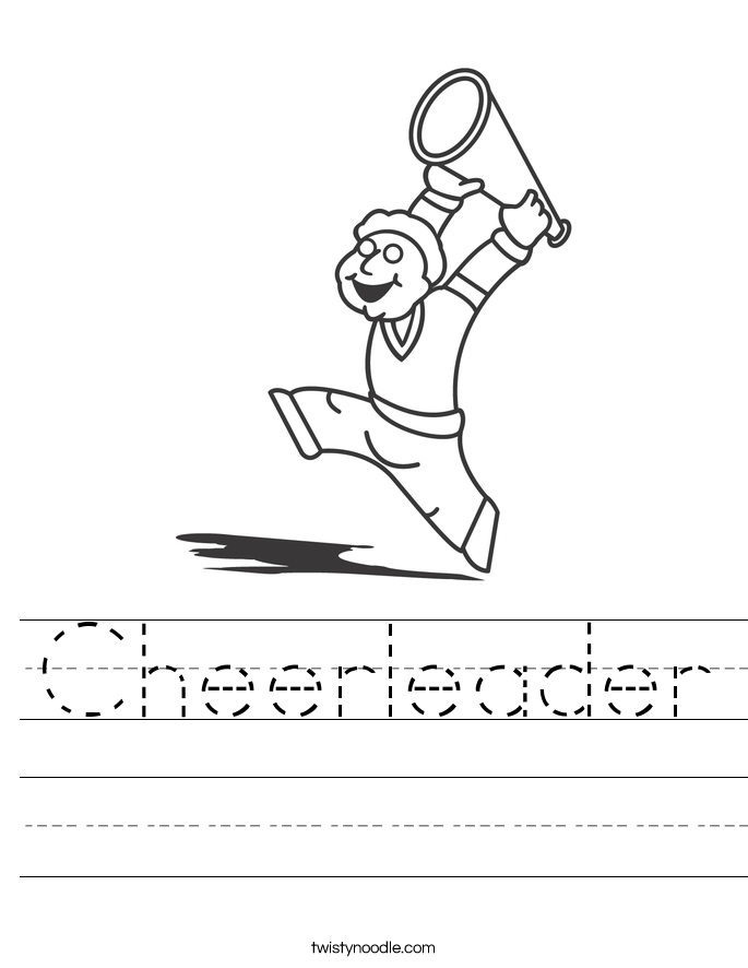 Cheerleader Worksheet