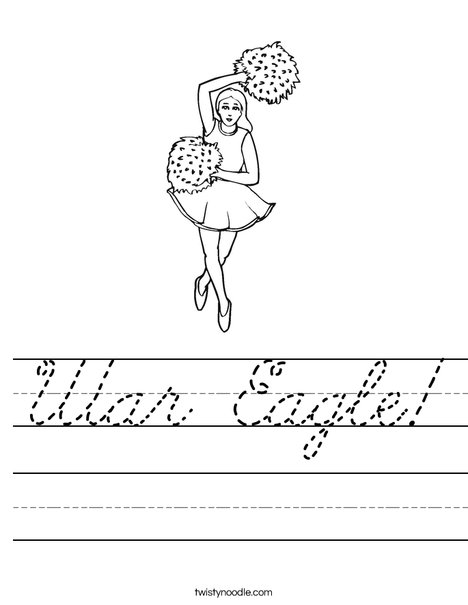 Cheerleader Worksheet