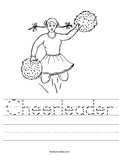 Cheerleader Worksheet