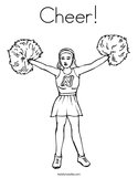 Cheer Coloring Page