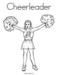 Cheerleader Coloring Page