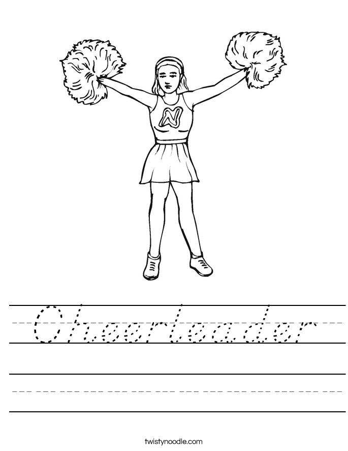 Cheerleader Worksheet