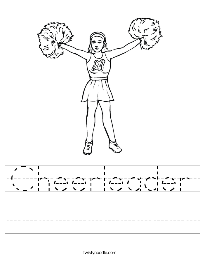 Cheerleader Worksheet
