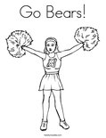 Go Bears!Coloring Page