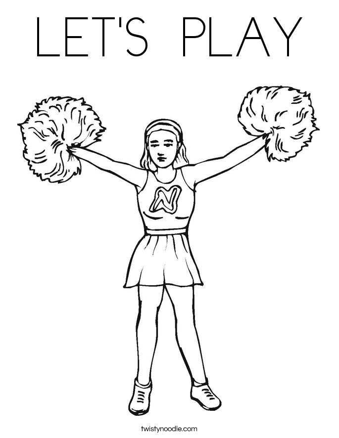 LET'S  PLAY Coloring Page