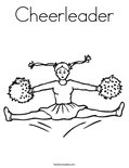 Cheerleader Coloring Page