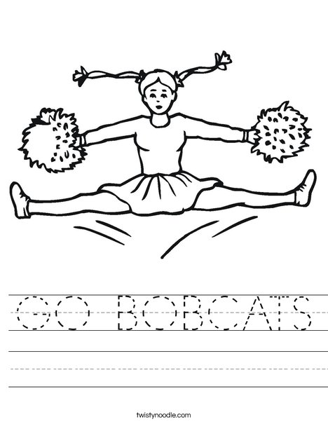 Cheerleader Jumping Worksheet