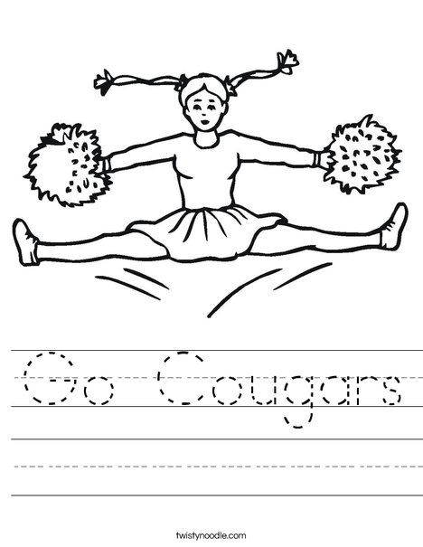 Cheerleader Jumping Worksheet