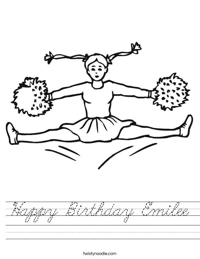 Happy Birthday Emilee Worksheet