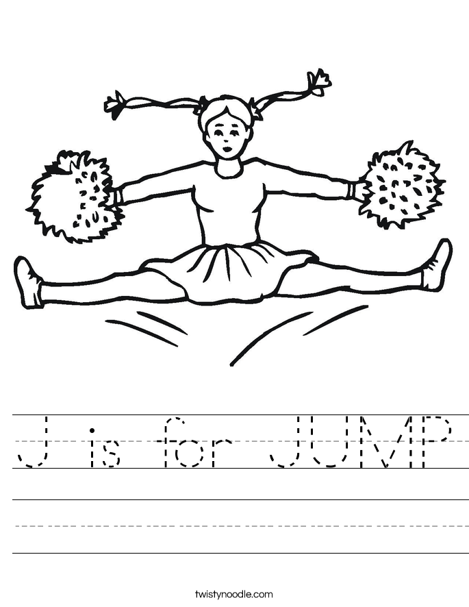 J is for JUMP Worksheet