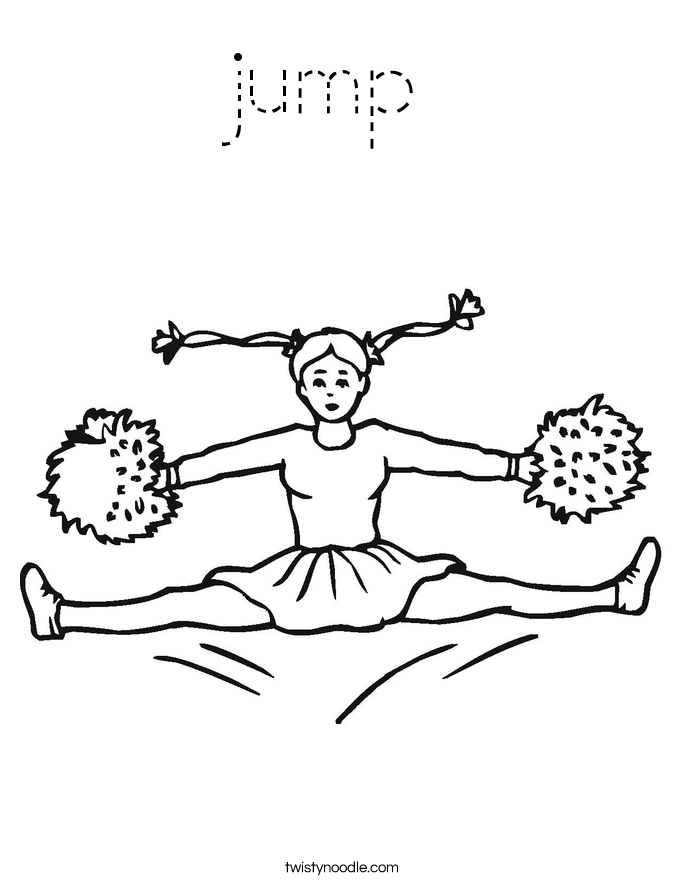 jump Coloring Page