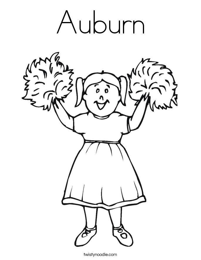 Auburn Coloring Page