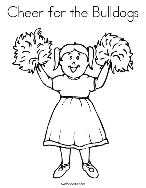 Girl Cheerleader Coloring Page