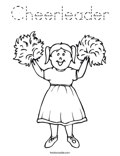 Girl Cheerleader Coloring Page
