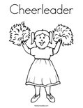 Cheerleader Coloring Page