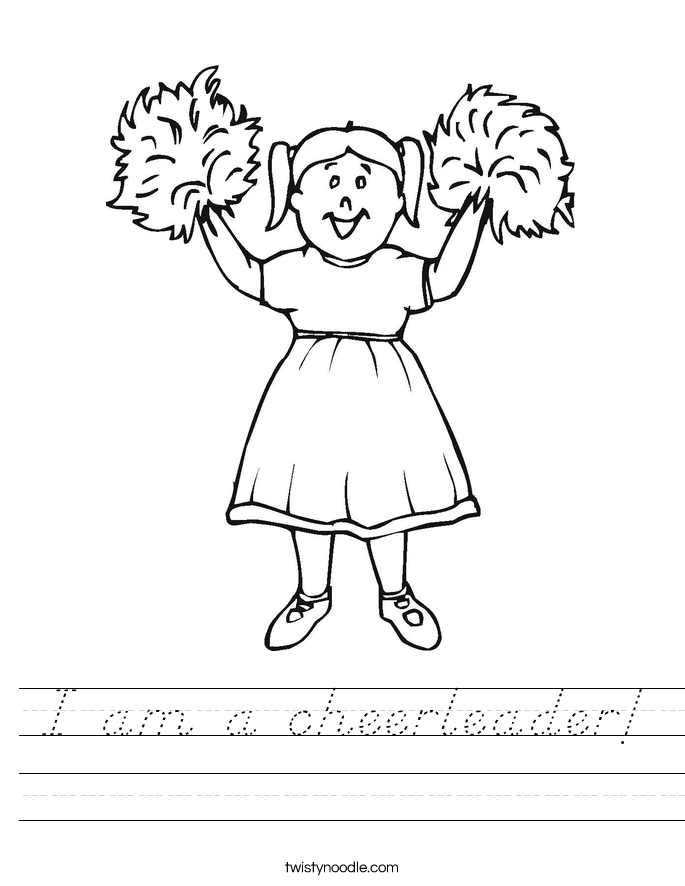 I am a cheerleader! Worksheet