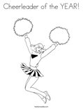 Cheerleader of the YEAR! Coloring Page