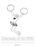 Cheerleader of the YEAR! Worksheet
