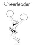 Cheerleader Coloring Page
