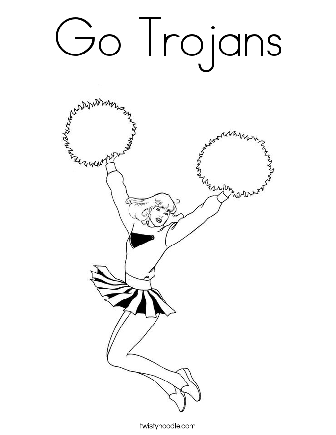 Go Trojans Coloring Page