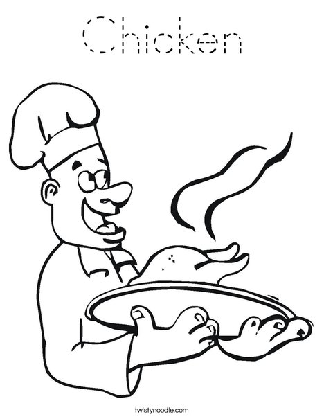 Chef Coloring Page