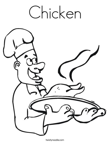 Chef Coloring Page