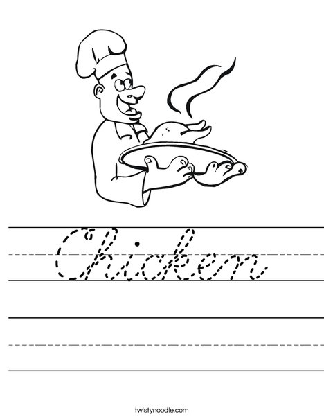 Chef Worksheet