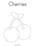 Cherries Coloring Page