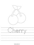 Cherries Worksheet - Twisty Noodle