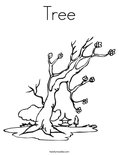 Tree Coloring Page