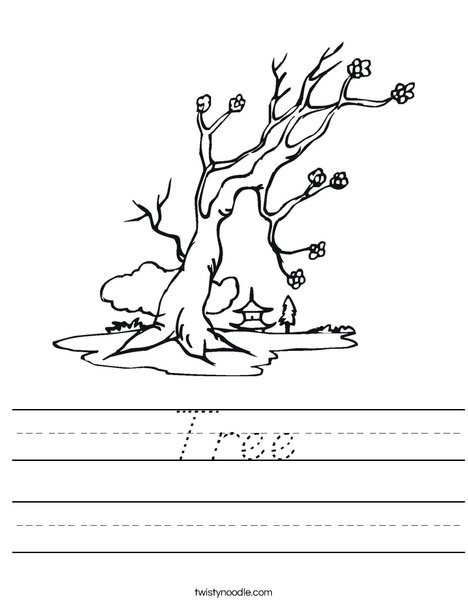 Cherry Blossom Tree Worksheet