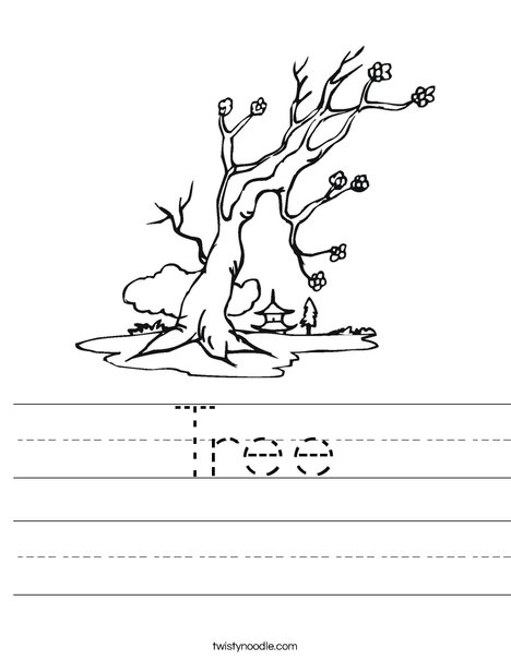 Cherry Blossom Tree Worksheet