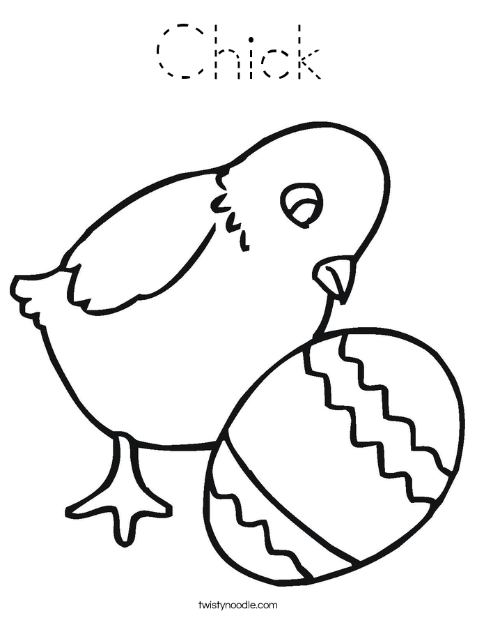 Chick Coloring Page