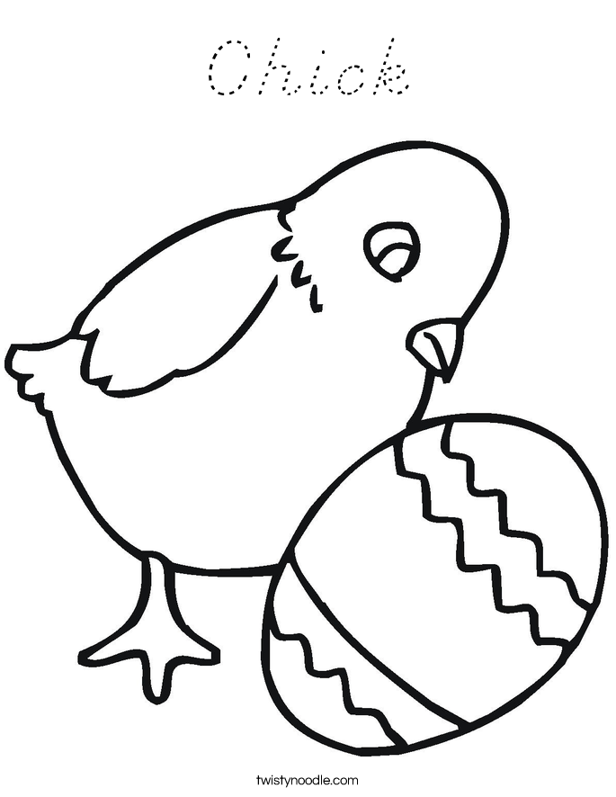 Chick Coloring Page