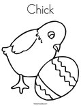 Chick Coloring Page