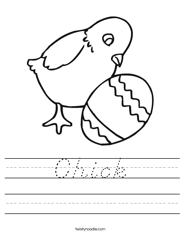 Chick Worksheet