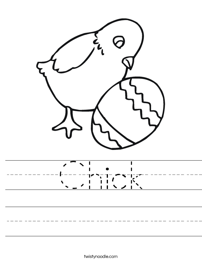 Chick Worksheet