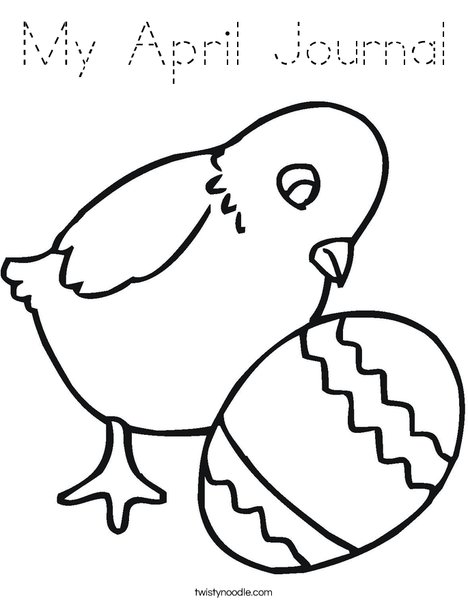 Chick and Egg Coloring Page