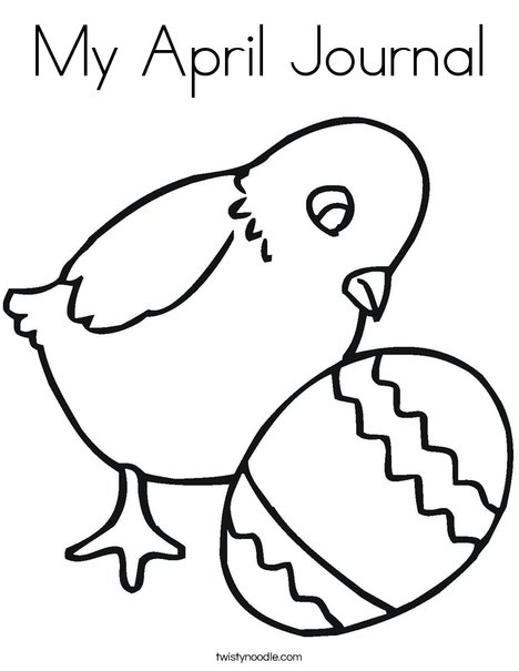 Chick and Egg Coloring Page