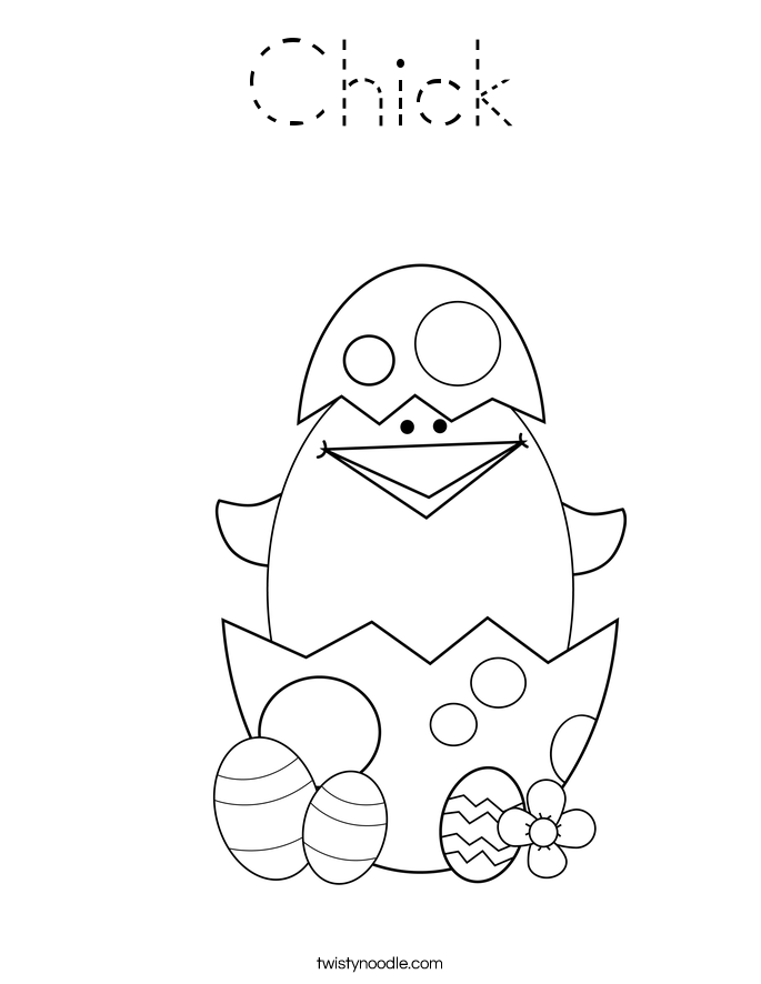 Chick Coloring Page