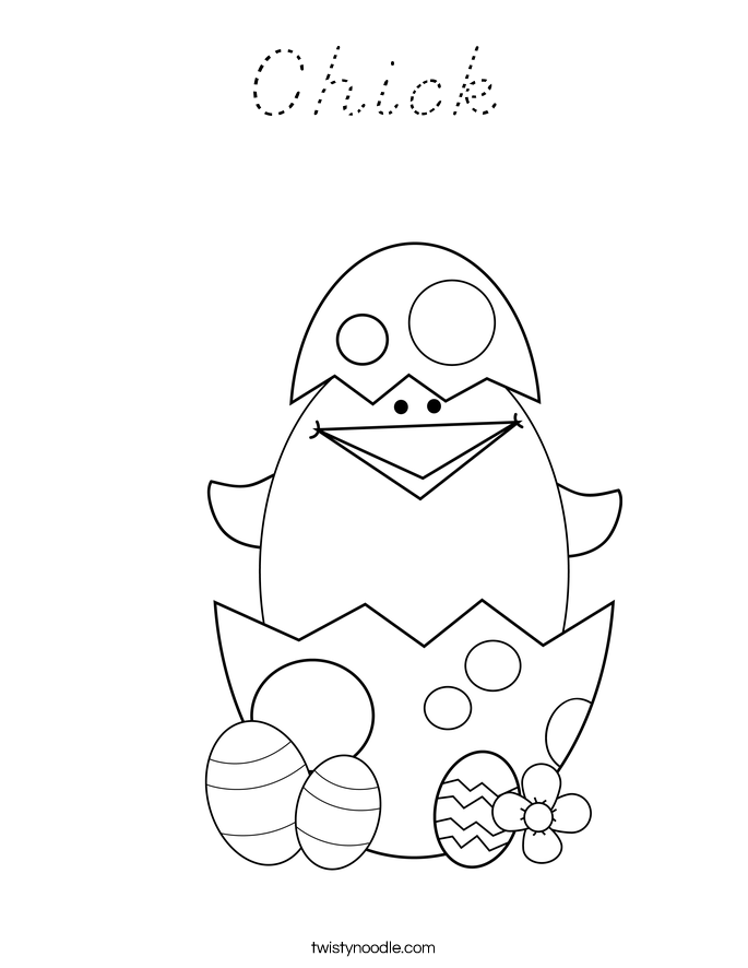 Chick Coloring Page