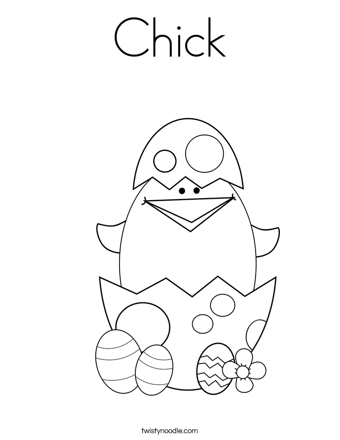 Chick Coloring Page